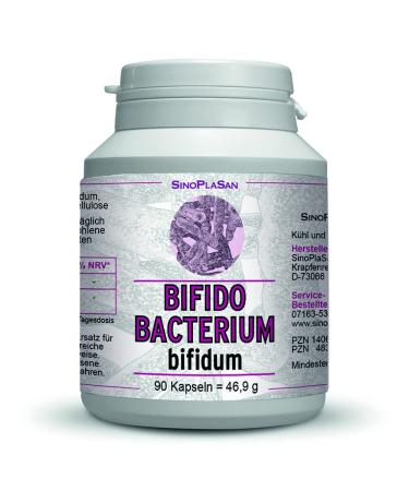 Bifidobacterium Bifidum 90 vegan capsules 5 billion CFU per capsule WITHOUT magnesium stearate