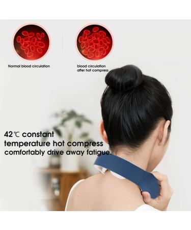 Buy XCELLO Intelligent Neck-Shoulder Massager | Portable Electrical Massage Device for Home | Multi-functional Waist Protection in Blue - Buy Online on GoSupps.com