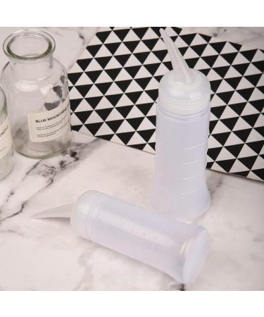 UNVOJL 2 Pack Applicator Bottle with Angle Tip Hair Dyeing Bottles Salon Hair Coloring Dyeing Bottle with Scale (Large) - Buy Online on GoSupps.com