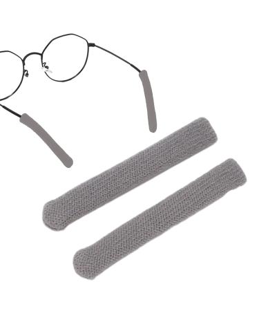 Eastuy ear pads for glasses |Soft glasses ear cushions-non-slip glasses-eared glasses pads glasses brick sleeves elastic glasses arm cushions glasses holder gray