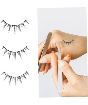 POPETPOP 5 Pairs Fake eyelashes Handmade Lashes Beauty Eyelashes Cosmetics Eyelashes Transparent Band Eyelash Cat Eyes Eyelashes 3D Faux Lashes chemical fiber girl False Eyelashes woman - Buy Online on GoSupps.com