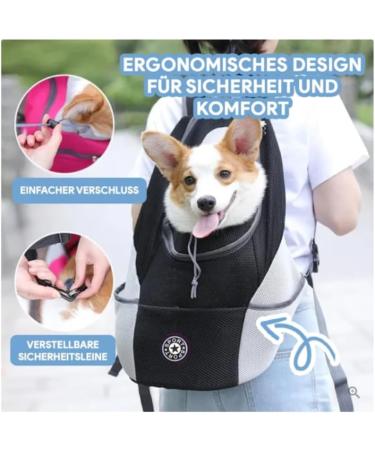 SWZEC Hundeliebling Dog Backpack - Small Black | Best International Shipping for Pet Lovers - Buy Online on GoSupps.com