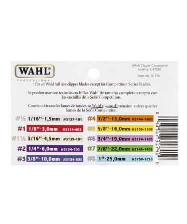 Wahl Professional 12 Color Coded Guide Comb Attachment 116 (1.5 mm) - 3137-101 | For Professional Stylists and Barbers - Grey - Buy Online on GoSupps.com
