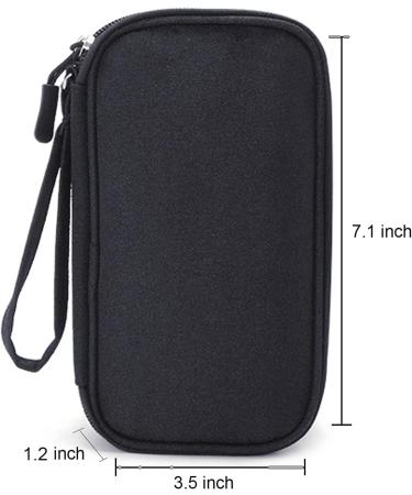 WiDEORnate Diabetes Travel Storage Bag - Carrying Case for Insulin Pens, Glucose Meter, and Supplies (Black) - Buy Online on GoSupps.com