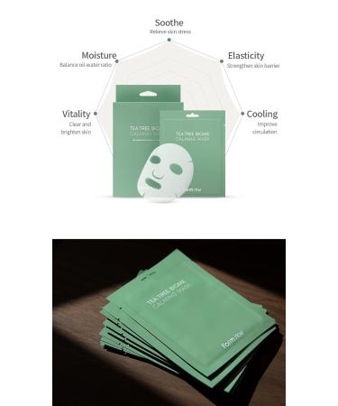 Farmstay Tea Tree Biome Calming Mask - 10 Sheets (25ml each) - Buy Online on GoSupps.com