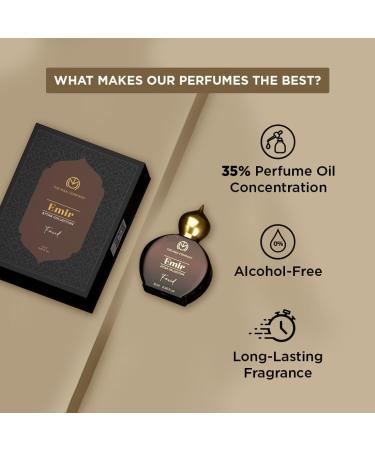 The. Man. Company 100% Alcohol-Free Attar Perfume For Men Farid Emir Collection | Premium Long Lasting Fragrance | 35% Highly Concentrated Perfume Oil Oriental - Buy Online on GoSupps.com