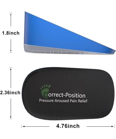Heel Lift Inserts 1.8 Height Blue - Cushioning Insoles for Heel Spurs, Plantar Fasciitis, Achilles Tendonitis - Buy Online on GoSupps.com