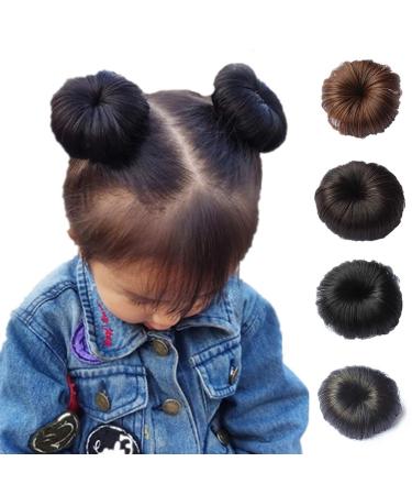 Livecity Girls' Hair Bread Roll Extensions - Wavy Curly Donut Chignons & Accessories for Kids - Buy Online on GoSupps.com