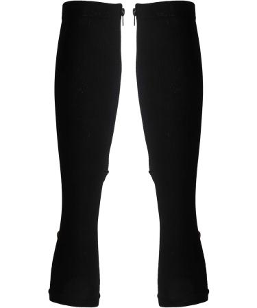 Keenso Sports Compression Socks for Varicose Veins | Elastic Zipper Design | Calf L-XL Black - Buy Online on GoSupps.com