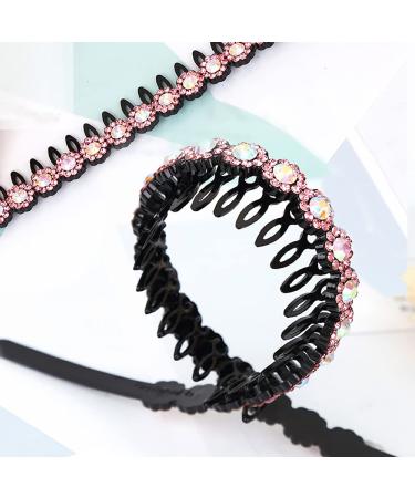 5 Pieces Rhinestone Hair Bands | Stylish Crystal Elastic Hair Accessories for Women & Girls - Buy Online on GoSupps.com