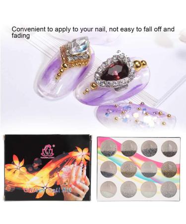 Shop 12 Grids 3D Steel Ball Nail Art Kit - Mini Metal Balls & DIY Manicure Tools for Fashionable Designs - Buy Online on GoSupps.com