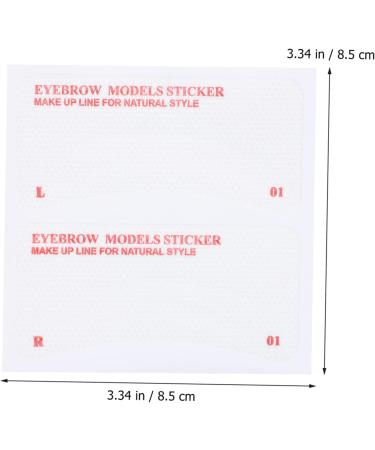 DRESSOOS 72pcs Eyebrow Stickers How to Draw Eyebrows Non-woven Fabric Hair Care Product Miss Make up - Buy Online on GoSupps.com