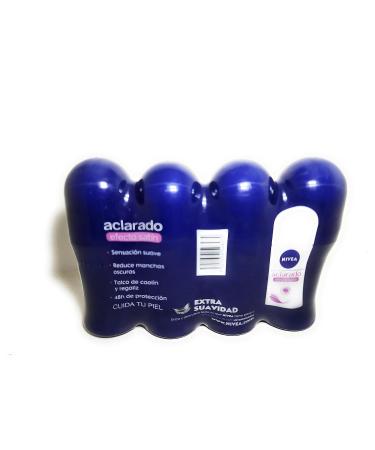 Nivea Deodorant Whitening Pack of 4, 50ml - Natural 1.7 Fl Oz - Buy Online on GoSupps.com