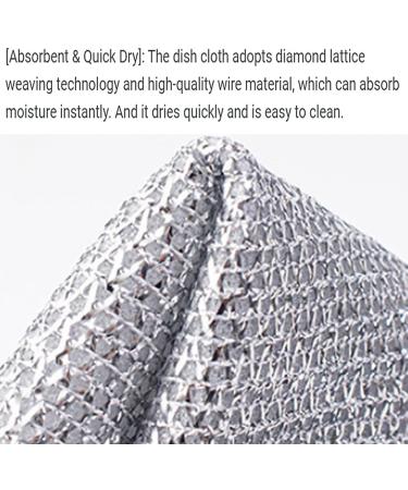 Kreypo Cloths Metal Wire Dish Rag Mesh Metal Wire Cleaning Rag Metal Wire Dishwashing Rag Double-Sided Mesh Metal Wire Cleaning Rag Multipurpose Wire Miracle Cleaning Cloths (10 Pcs) - Buy Online on GoSupps.com