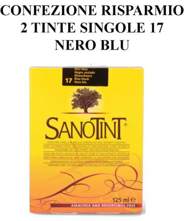  Sanotint SANOTINT Classic Dye Colour 17 Black Blue - 2 Boxes - 2 x 125ml - Buy Online on GoSupps.com