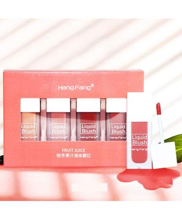 Allbestaye 4pcs Matte Rouge Liquid Set | Long-lasting Waterproof Lip Tint & Cheek Makeup Kit - International Shipping Available - Buy Online on GoSupps.com