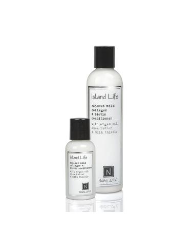 Island Life - Coconut Milk Biotin and Collagen Conditioner with Vitamin B7 Argan Oil Shea Butter and Milk Thistle for All Hair Types 9 oz. Coconut Milk 9 Ounce (Pack of 1)
