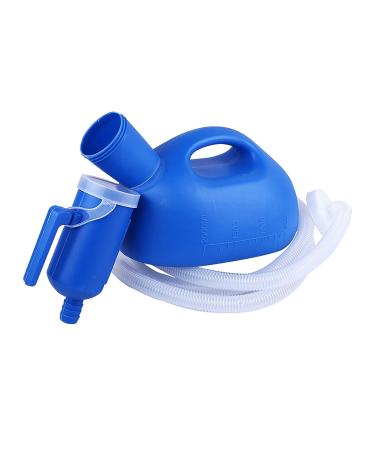 Men Urinal Men's Male Bed Urinal Pee 2000ML Collector with 1. Tube Convenient and Practical Urinal