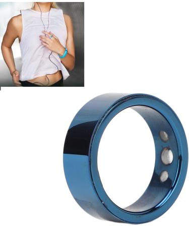 Smart Ring - Sleep Tracker Waterproof Titanium Alloy with Vibration Alarm | Perfect Gift - 17# BLUE - Buy Online on GoSupps.com