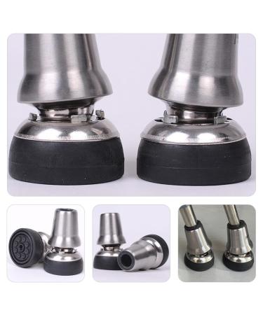 Villcase Hiking Stick Tips - Durable Rubber Crutch Feet for Comfortable Walks | 9.40x6.30cm | Ideal for Outdoor Adventures - Buy Online on GoSupps.com