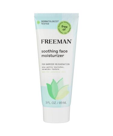 FREEMAN Aloe Vera Soothing Facial Moisturizer and Lotion  Post-Mask Moisturizer  Ceramides  Hydrates  Nourishes & Restores Skin  Safe For Sensitive Skin  Dermatologist Tested  3 fl.oz./ 89 mL Tube