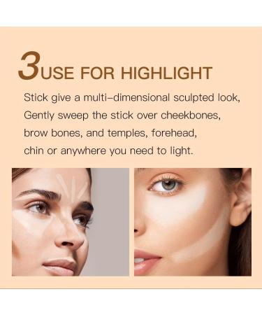 Cream Contour Blush Stick | Waterproof Makeup Sticks for Natural Flush #02 | Non-Greasy Face Contouring Pen - Buy Online on GoSupps.com