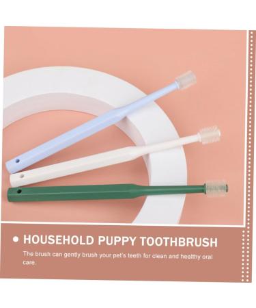 SEWOART 4pcs Toothbrush Plaque off Cats Cat Toothpaste and Brush Kit Kitten Supplies Pet Accessory Plastic - Buy Online on GoSupps.com
