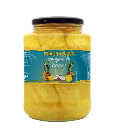 Ananas en morceaux avec eau de coco 1190 g.