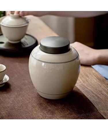 ISolay Tea Set Ceramic Tea Caddy Tea Cans Sealed Cans Tea Storage Cans Household Retro Tea Cans Handmade Ceramic Cans - Buy Online on GoSupps.com