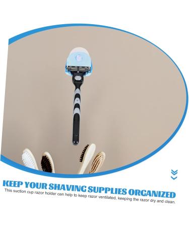 Outanaya 2-Piece Razor Holder - Wall-Mounted Shaver Organizer Rack with Suction Cup for Bathroom - Buy Online on GoSupps.com