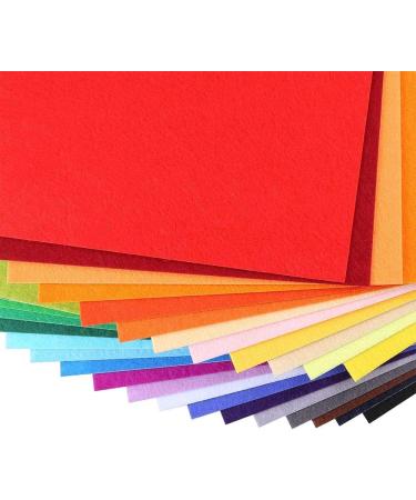 Caydo 30 Pcs Adhesive Backed Felt Fabric Sheets - 8 x 12 inches - Assorted Colors for Sewing, DIY Crafts, and Christmas Decorations - Buy Online on GoSupps.com