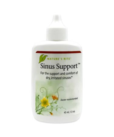 Natures Rite Sinus Support   1.5 oz. (45 mL)   Portable All-Natural Sinus Spray   All-Season Relief for Allergy & Pollution Irritation   Moisturizes & Soothes Sinus Tissue   Made in USA