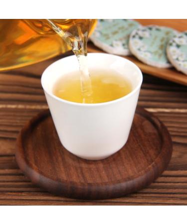 HQZM Yunnan Jasmine Green Cake PuErh Raw Tea Cake 500g Fragrant Tea With Intense Floral Charm 1764oz - Buy Online on GoSupps.com