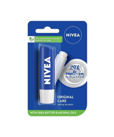 Original Care 4.8g Lip Balm 24 H Melt in Moisture Formula Natural Oils Nourished Lips Natural Mineral Oil Free Sulphate Free