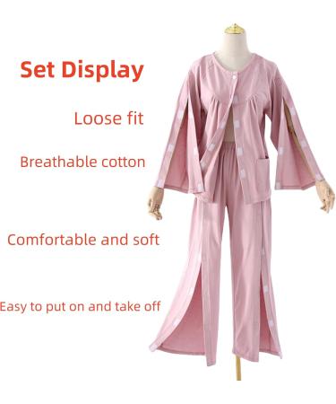 Shop Long-Sleeved Patient Pajamas | Tear Away Clothing for Postoperative Care - Grey X-Large - Buy Online on GoSupps.com