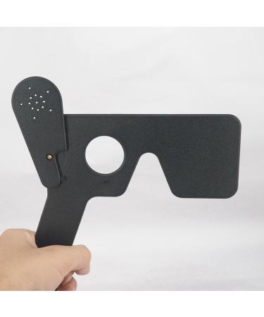 LLKOZN 10X Professional Ophthalmic Lorgnette - 17 Pinhole Black Plastic Vision Test Closure for Accurate Eye Testing - Buy Online on GoSupps.com