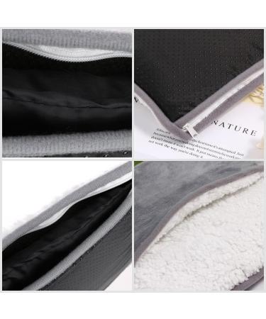 Anggrek USB Foot Warmers - Plush Heating Pillows for Home & Office - 50-60 Heated Foot Wrap (30x29 cm Gray) - Buy Online on GoSupps.com