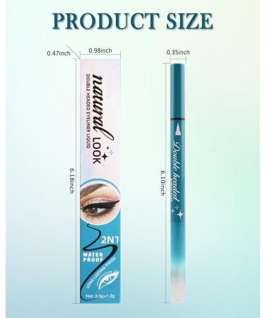  Lestpola 2 in 1 Eyeliner Glitter Eyeliner Waterproof Eye Liner Eyeliner Metallic Multireflex Finish High Pigmentation Colour Intense Shimmer Liquid Smudge-Proof Eyeliner - Buy Online on GoSupps.com