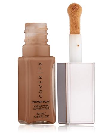 Cover FX Power Play Concealer: Crease-Proof  Transfer-Proof Concealer Provide 16-hour Full Coverage with Powerful Pollution Defense- P Deep 3  0.33 Fl Oz P Deep 3 - For deep brown red hued skin with pink undertones