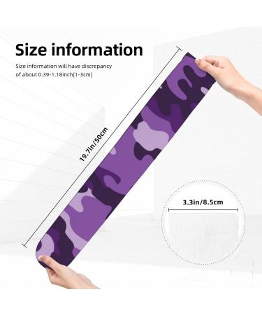 Violet Camo Compression Socks for Women & Men | 15-20 mmHg Circulation Support for Running & Cycling - Buy Online on GoSupps.com