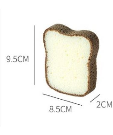 Toast Shape Dishwashing Sponge Washable Dishwashing Tools Pots and Pans Kitchen Accessories Home Cleaning Gadgets Sanwich Shape Toaststyle1packof3pieces - Buy Online on GoSupps.com