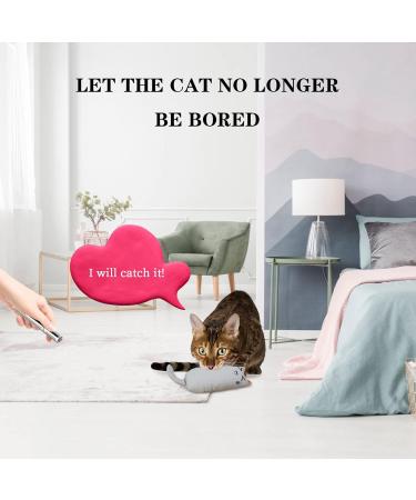 MOSNOW Cat Chase Toys 1 Pack 2 in 1 LED Pointer Cat Toys&1 Pack Cat Catnip Toys Funny Cat Toys Pet Interactive Toys for Pet Indoor Exercise Training Tool - Buy Online on GoSupps.com