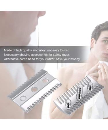 Funien Double Edge Safety Razor Open Comb Head Male Safety Shaver Shaving Tool Hairdressing Razor for Home Use - Buy Online on GoSupps.com