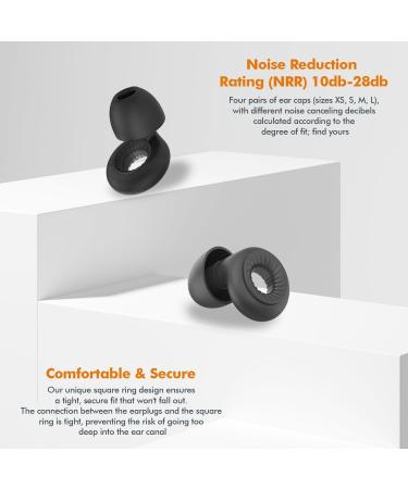 SLEEKUP High Fidelity Ear Plugs for Focus Concerts & Sleep - Misophonia & Noise Sensitivity Protection 10dB-28dB Noise Reduction - Buy Online on GoSupps.com