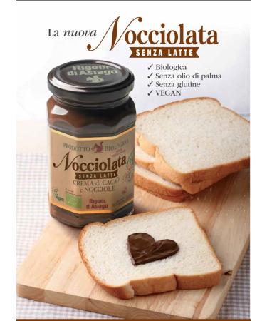 Rigoni di Asiago Nocciolata Organic Hazelnut Spread Dairy Free 9.52 oz (6 Count) | Buy Now - Buy Online on GoSupps.com