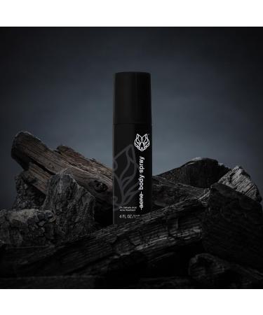 Black Wolf Body Acne Spray - Clear Breakouts & Cleanse Skin with Salicylic Acid - 4 fl oz Quick Dry Formula - Buy Online on GoSupps.com