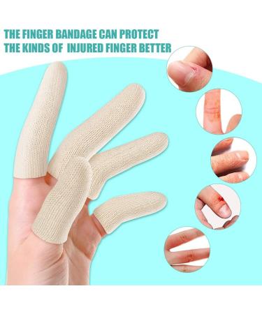 Finger Bandage First Aid Finger Cot Protectors - 20pcs Tubular Dressings for Sprains & Swelling - Buy Online on GoSupps.com