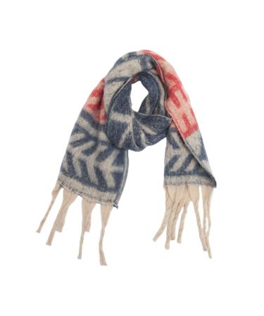 Women triangular scarf warm loop scarf wrap shale Elegant luxurious scarf poncho cape with a button triangular cloth multi -purpose scarf for women scarf unit size marine