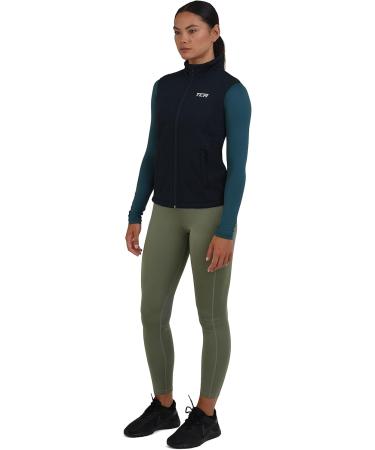 TCA Women's Flyweight Windproof Running & Cycling Vest - Lightweight Zipper Pockets XS - Midnight Blue - Buy Online on GoSupps.com
