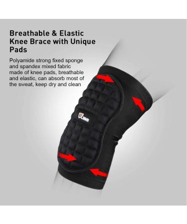 JBM Knee Brace & Compression Sleeve - Support for Basketball Volleyball Tennis Running | Unisex Knee Pad for Optimal Comfort & Performance - Buy Online on GoSupps.com